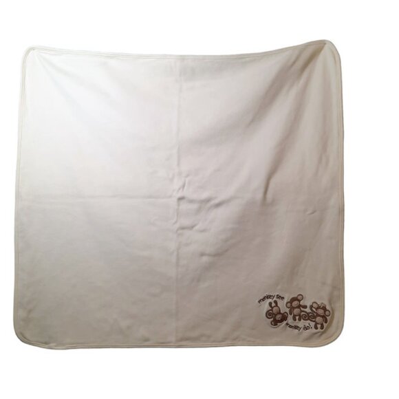 2007 Gymboree Monkey See Monkey Do Double Sided Lovey Security Blanket 32" X 27" - Picture 5 of 7